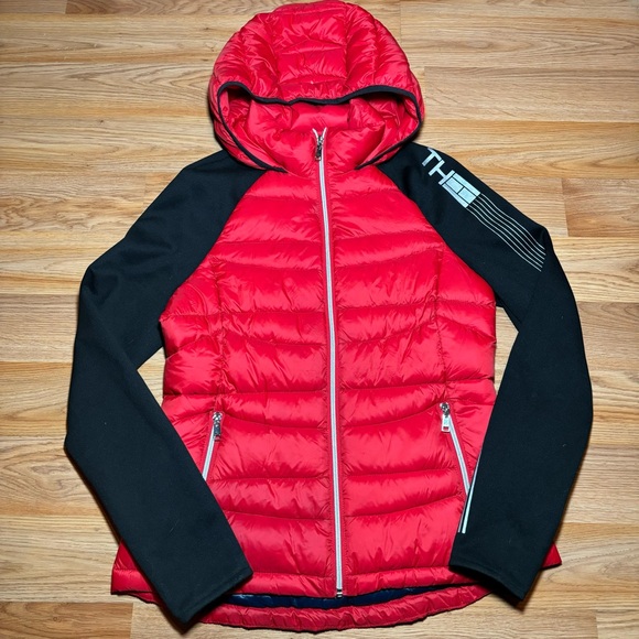 Tommy Hilfiger Jackets & Blazers - Tommy Hilfiger Jacket Womens Small Red Full Zip Packable Down Puffer Coat